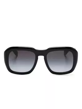 Chlo Eyewear солнцезащитные очки в массивной оправе, черный