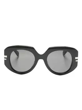 Chlo Eyewear солнцезащитные очки в массивной оправе, зеленый