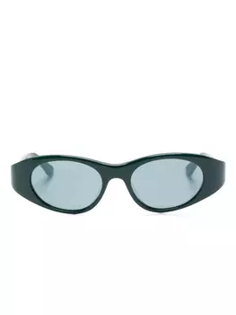 Chlo Eyewear солнцезащитные очки в овальной оправе, зеленый