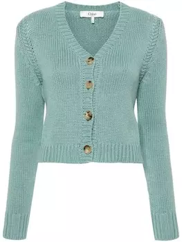 Chlo кардиган с V-образным вырезом, синий