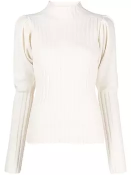 Chlo кашемировый джемпер в рубчик, нейтральный цвет