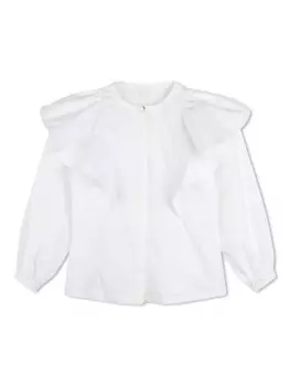 Chlo Kids блузка с вышивкой, белый