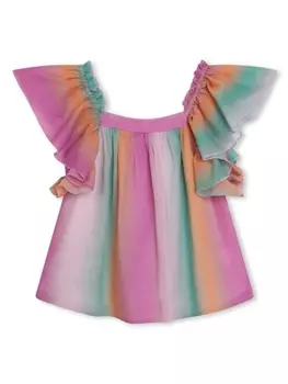 Chlo Kids блузка в полоску, розовый