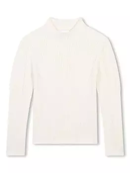 Chlo Kids джемпер с высоким воротником, белый