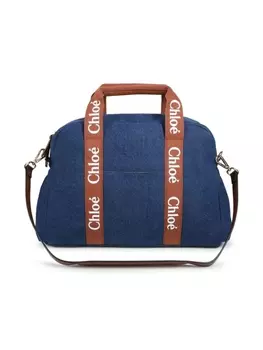 Chlo Kids джинсовая пеленальная сумка, синий