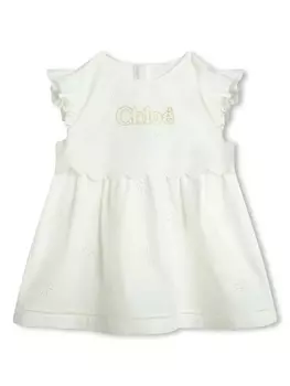 Chlo Kids комплект для новорожденного с вышитым логотипом, белый