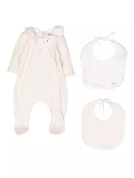 Chlo Kids комплект из пижамы и нагрудников, розовый