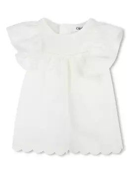 Chlo Kids комплект из платья и блумеров, белый