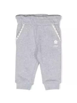 Chlo Kids меланжевые спортивные брюки, серый