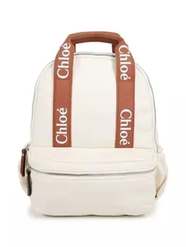 Chlo Kids пеленальная сумка с логотипом, белый
