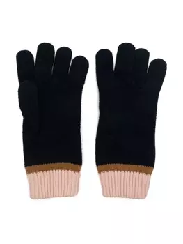 Chlo Kids перчатки с вышитым логотипом, синий