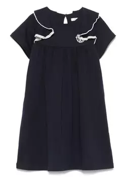 Chlo Kids платье с оборками, синий