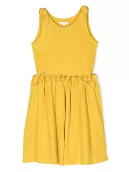 Chlo Kids платье с перекрученной деталью, желтый