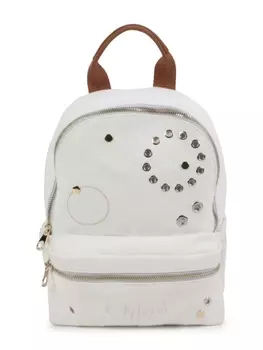 Chlo Kids рюкзак с люверсами, белый