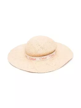 Chlo Kids шляпа с логотипом, нейтральный цвет