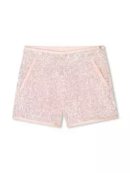 Chlo Kids шорты с пайетками, розовый
