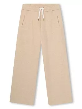 Chlo Kids спортивные брюки из органического хлопка с кулиской, нейтральный цвет