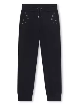 Chlo Kids спортивные брюки из органического хлопка с люверсами, черный