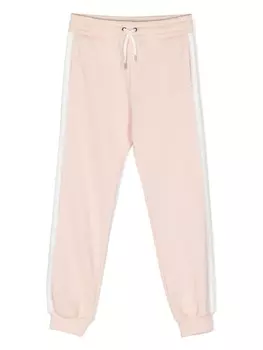 Chlo Kids спортивные брюки с вышитым логотипом, розовый