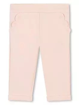 Chlo Kids спортивные брюки с вышивкой, розовый
