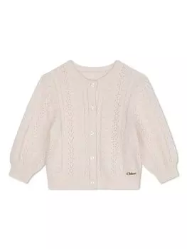 Chlo Kids трикотажный кардиган, розовый