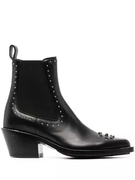 Chlo ковбойские ботинки Nellie, черный