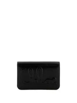 Chlo кожаный складной кошелек, черный