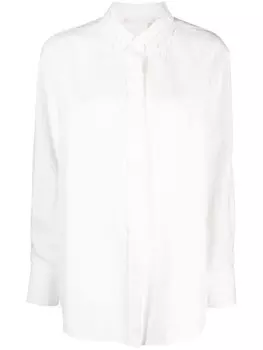 Chlo льняная рубашка с английской вышивкой, белый