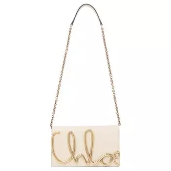 Chlo Легендарная женская сумка через плечо из мягкой кожи нежно-бежевого цвета