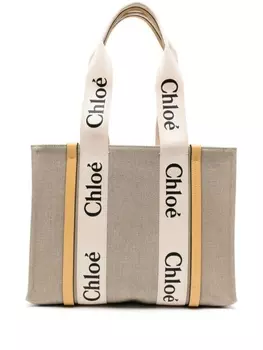 Chlo маленькая сумка-тоут Woody, коричневый