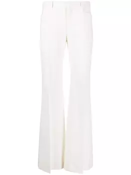 Chlo расклешенные брюки Hose из вирджинской шерсти, нейтральный цвет