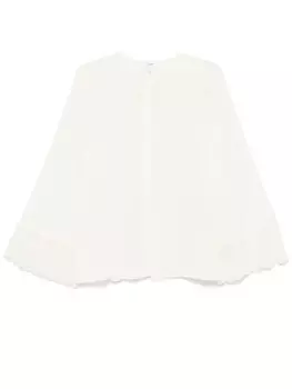 Chlo рубашка с кружевной отделкой, нейтральный цвет