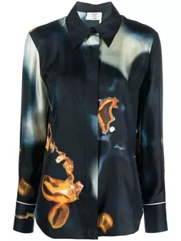 Chlo рубашка с принтом, синий