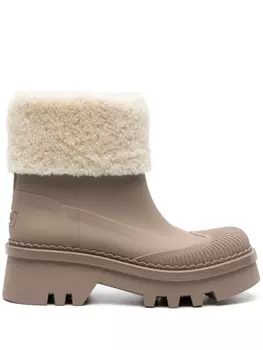 Chlo сапоги Raina из овчины, нейтральный цвет