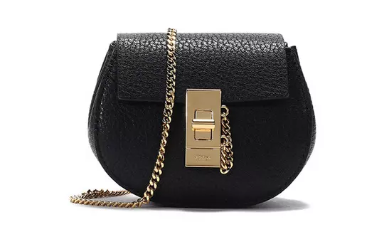 Chlo Сумка Chloe из овчины с поросятами, сумка на плечо, поясной рюкзак, мини-кошелек для монет, женская, черная