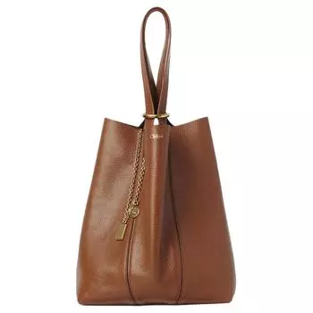 Chlo Сумка-шоппер Chloe из коровьей кожи, сумка-шоппер, сумка через плечо, женская сумка цвета глиняно-коричневого цвета