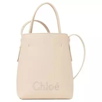 Chlo Сумка-шоппер Chloe из телячьей кожи, сумка-шоппер, дамская сумочка, сумка через плечо, мини-сумка через плечо, бежевая женская