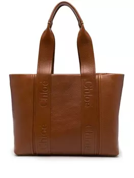 Chlo сумка-тоут Woody, коричневый