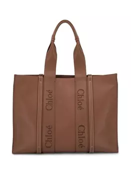 Chlo сумка-тоут Woody, коричневый