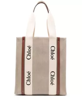 Chlo сумка-тоут Woody, нейтральный цвет