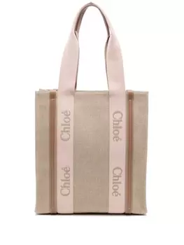 Chlo сумка-тоут Woody, нейтральный цвет
