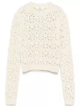 Chlo свитер из вирджинской шерсти, нейтральный цвет