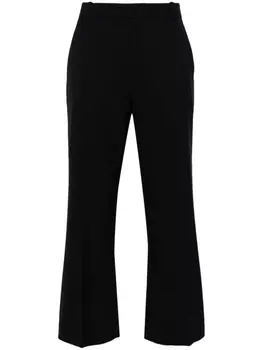 Chlo укороченные брюки строгого кроя, синий