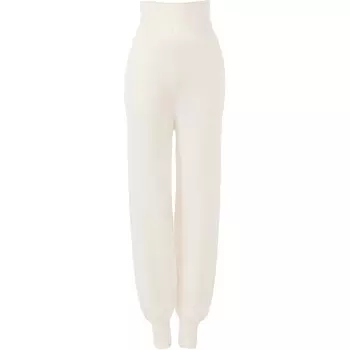 Chlo Женские трикотажные спортивные штаны Chloe белого цвета