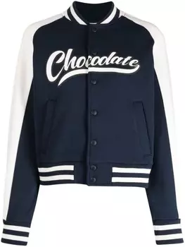 CHOCOOLATE бомбер с логотипом, синий