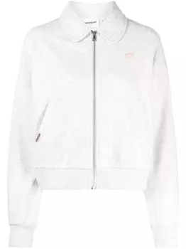 CHOCOOLATE бомбер с нашивкой-логотипом, серый