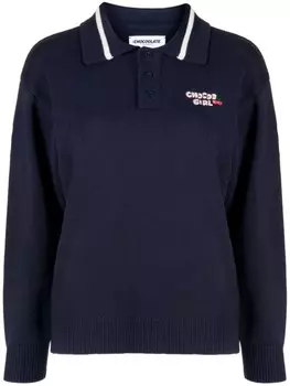 CHOCOOLATE джемпер с вышивкой, синий