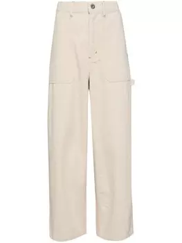 CHOCOOLATE джинсы с вышитым логотипом, серый