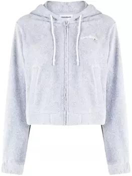 CHOCOOLATE худи на молнии с вышитым логотипом, серый