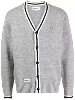 Chocoolate худи с отделкой в полоску и логотипом, серый